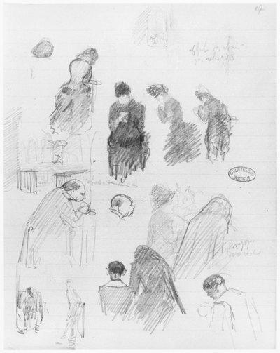 Page of a sketchbook, 1890-1940 by Edouard Vuillard